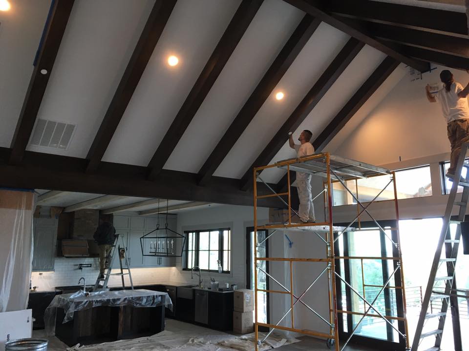Painting the ceiling in new home